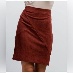 41 Hawthorn Stitch Fix Faux Suede Skirt